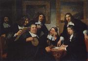 REMBRANDT Harmenszoon van Rijn The Governors of  the Guild of St Luke,Haarlem Spain oil painting artist